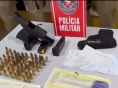 PM apreende pistola 9 mm e quase R$ 10 mil em espécie em Catolé do Rocha