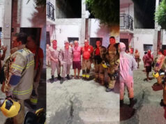 Bombeiro de folga salva vida de morador em princípio de incêndio em Patos