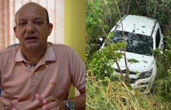 Prefeito de São José de Caiana sofre acidente de carro