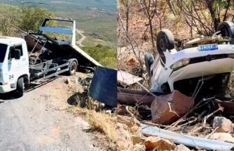 Veículo é encontrado abandonado em ribanceira na Serra do Teixeira