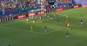 França vence a Suécia por 3 a 0 e enfrentará o Paraguai nas oitavas da Copa