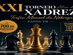 XXI Torneio Ativo de Xadrez – Troféu Manoel da Nóbrega acontecerá no dia 12 de julho, em Patos