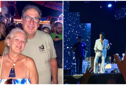 Casal viaja 11 mil km de carro para assistir ao show de Roberto Carlos no São João de Campina Grande