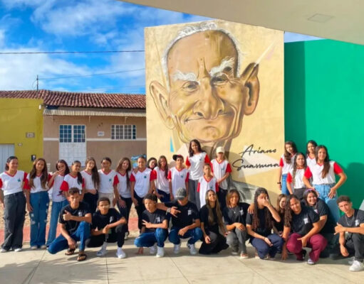 Alunos da Escola Maria Dionísia, em Nova Olinda, iniciam projeto sobre Ariano Suassuna com aula de campo em Taperoá