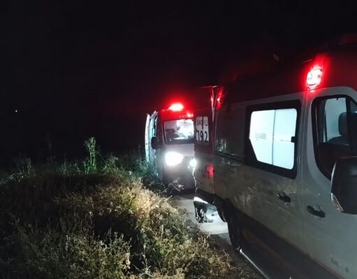 Três pessoas ficam feridas em acidente de moto entre Bom Sucesso e Alexandria-RN