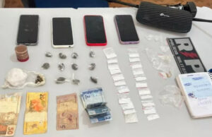 Polícia Militar apreende drogas e material utilizado no tráfico durante patrulhamento ostensivo em Patos