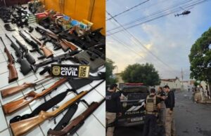 Operação Purgatio na região de Cajazeiras resulta na apreensão de 47 armas, 9 mil munições e 10 presos