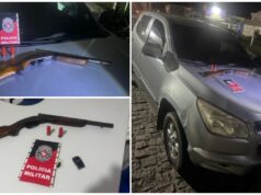 PM apreende arma e caminhonete em Teixeira suspeitas de ligação com tentativa de duplo homicídio em Patos. Vídeo