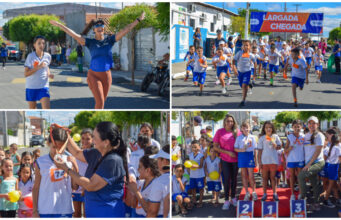 1ª Corrida do Estudante marca as comemorações do Dia do Estudante na Escola Municipal Lúcia de Fátima, em São Mamede