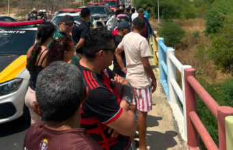 Corpo em decomposição é encontrado no Rio Espinharas, embaixo da ponte de acesso ao Jatobá, em Patos. Vídeo