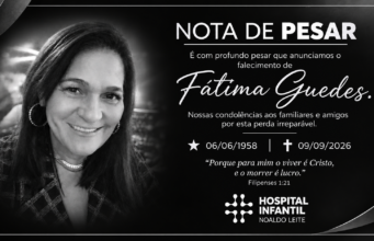 Hospital Infantil de Patos emite nota de pesar pela morte da funcionária Maria de Fátima Formiga Guedes