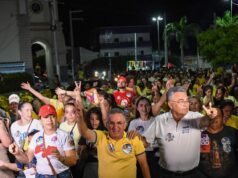 Prefeita Ana Peixoto, líder político Nael Rosa e Márcio Roberto comandam caminhada histórica e arrastam multidão pelas ruas de Malta
